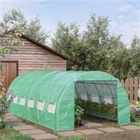 Outsunny 6 x 3 x 2 m Polytunnel Greenhouse Pollytunnel Tent Steel Refurbished
