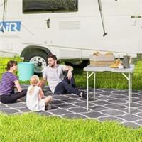 Outsunny 3ft Folding Camping Table with 2 Adjustable Height, Refurbished