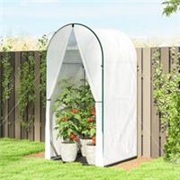 Outsunny Mini Greenhouse, Small Greenhouse with PE Base Refurbished