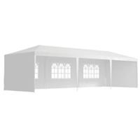 Outsunny 9x3m Outdoor Wedding Party Gazebo Tent Canopy, White, Refurbished