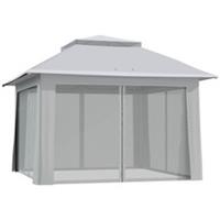 Outsunny 3.6 x 3.6m Pop-up Tent Gazebo Instant Canopy Steel w/ Bag Refurbished