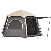 Outsunny 4-Person Easy Setup Instant Dome Camping Tent, Dark Grey, Refurbished