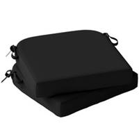 Outsunny 2PCS Outdoor Patio Chair Seat Cushions, Black, Refurbished