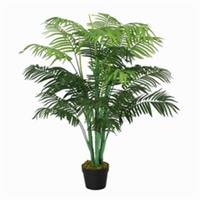 Outsunny 125cm/4FT Artificial Palm Plant, Decorative Tree with Pot Refurbished