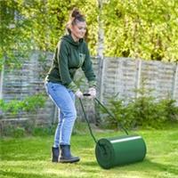 Outsunny 63L Lawn Roller Large Heavy Duty Metal Sand or Water Filled Refurbished
