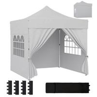 Outsunny 33m UPF50+ Side‑Equipped Pop‑Up Party Gazebo, White, Refurbished