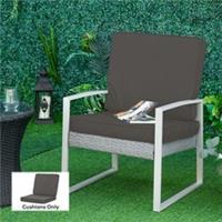 Outsunny Outdoor Seat and Back Cushion Set Replacement Cushions, Refurbished