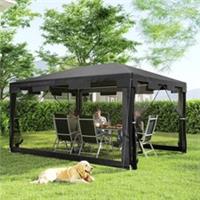Outsunny 4 x 3m Party Tent Garden Gazebo Canopy Wedding Cover Shade Refurbished