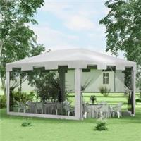 Outsunny 4 x 3m Party Tent Garden Gazebo Canopy Wedding Cover Shade Refurbished