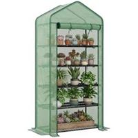 Outsunny 5-Tier Widened Mini Greenhouse 193Hx90Wx49Dcm Green, Refurbished