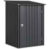 Outsunny 3.3ft x 3.4ft Outdoor Storage Shed Steel Garden Shed w/ Lockable Door