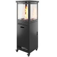 Outsunny Gas Patio Heater, 13 kW Portable Propane Outdoor Heater, Black