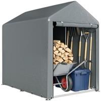Outsunny 1.2 x 1.8m Portable Garden Shed for Motorbikes, Garden Tools, Bikes