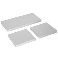 Outsunny 3PCs Rattan Garden Seat Cushions Pads for Patio Furniture, Grey