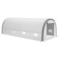 Outsunny Walk-in Tunnel Greenhouse, Upgraded Structure, Mesh Door & Windows