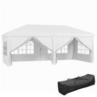 Outsunny 3x6m Pop Up Gazebo Awning Canopy Marquee w/ Carry Bag, White