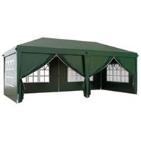 Outsunny 3x6m Garden Pop Up Gazebo Canopy Party Marquee w/ Carry Bag, Green