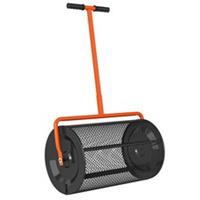 Outsunny Compost Spreader, 24 Garden Spreader w/ Height Adjustable Handle