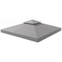 Outsunny 3(m) 2 Tier Garden Gazebo Top Cover Replacement Canopy Roof Light Grey