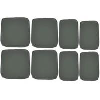 Outsunny Cushion Cover Replacement Patio Rattan Furniture Seat Cover Grey