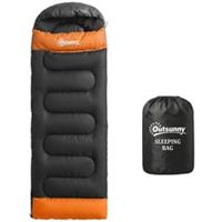 Outsunny Sleeping Bag for Adults, Lightweight & Compact Sleeping Bag, Grey