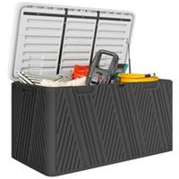 Outsunny 380L Garden Storage Box Waterproof Lockable Outdoor Storage Box