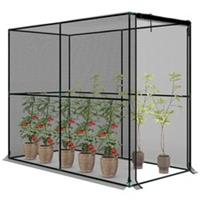 Outsunny Fruit Cage Bird Netting, Heavy Duty Plant Protection Tent, Black