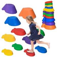 Outsunny Kids Balance Stepping Stones - Multicoloured