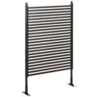 Outsunny Garden Fence with 2 Standing Ways, Metal Animal Barrier Fence