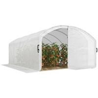 Outsunny 4 x 3 x 2m Polytunnel Greenhouse with Door, UV-resistant PE Cover