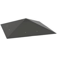 Outsunny 3 x 3(m) Gazebo Canopy Replacement Cover with Drain Holes, Grey