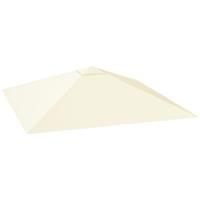 Outsunny 3 x 3(m) Gazebo Canopy Replacement Cover, UPF30+, Cream White