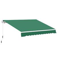 Outsunny Garden Sun Shade Canopy Retractable Awning