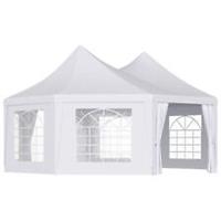 Outsunny 6.8 x 5m Garden Octagonal Gazebo Party Wedding Tent Heavy Duty Marquee