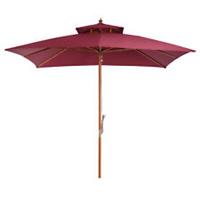 Outsunny 3M Garden Parasol Patio Bamboo Sun Umbrella Sun Shade Outdoor Canopy