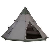 Outsunny 6-7 Person Large Family Party Camping Tent W/ Carrying Bag, Grey