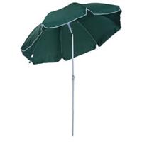 Outsunny 2.2m Tilt Garden Parasol Beach Umbrella Patio Sun Shade Dark Green