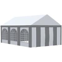 Outsunny 6 x 4m Party Tent, Marquee Gazebo with Sides, Windows and Double Doors
