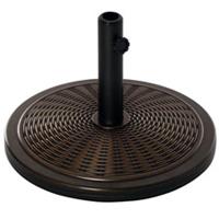 Outsunny 13kg Cement Parasol Base Stand Fits 35mm/38mm/48mm Poles, Black