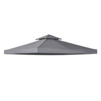 Outsunny 3(m) 2 Tier Garden Gazebo Top Cover Replacement Canopy Roof Refurbished