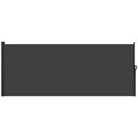 Outsunny Side Awning Retractable, Privacy Screen, 400x180cm, Black