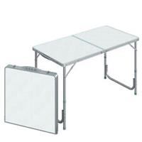 Outsunny 4ft Aluminium Portable Folding Camping Picnic Table Outdoor Garden