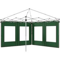 Outsunny 3x3(m) or 3x6m Pop Up Gazebo Side Panels with Windows, Green