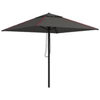 Outsunny Sun Parasol with Vent, Table Umbrella for Patio, Grey Refurbished