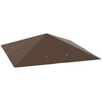 Outsunny 3 x 3(m) Gazebo Canopy Replacement Cover with Drain Holes, Brown
