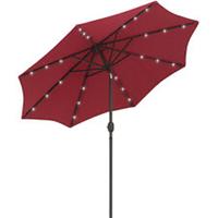 Outsunny 24 LED Solar Powered Parasol Umbrella Garden Tilt Outdoor String Light