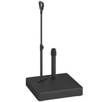 Outsunny Garden Parasol Base Parasol Stand, Sand/Water Filled, Black