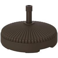 Outsunny Garden Parasol Base, 28kg Sand Filled, 23kg Water Filled, Brown