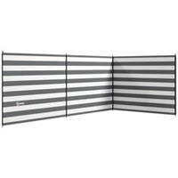Outsunny Camping Windbreak Portable Wind Blocker Privacy Wall, 540cm x 150cm