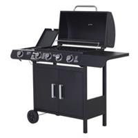 Outsunny Gas BBQ Grill 4 + 1 Stainless Steel Burner?Refurbished